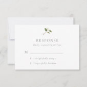 Rustieke peer bloesems bruiloft RSVP Kaart (Voorkant)