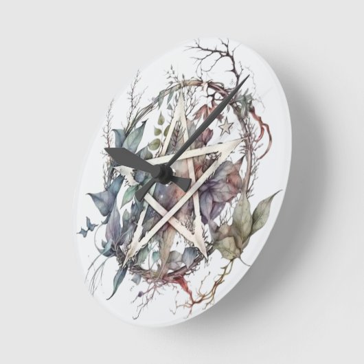 Rustieke Pentagram wandklok (Hoek)