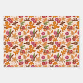 Rustieke peperkoek Citrus Spice Gingham Kerstmis Inpakpapier Vel (Voorkant)