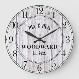 Rustieke Persoonlijke Huwelijk Nieuwgehuwden Grote Klok