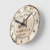 Rustieke Persoonlijke Trouw Huwelijk Ronde Klok (Hoek)