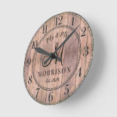 Rustieke Persoonlijke Trouw Huwelijk Ronde Klok (Hoek)