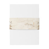 Rustieke perzik bloemen uitnodiging buik band uitnodigingen wikkel (Achterkant Voorbeeld)