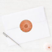 Rustieke Perzik Daisy Flower Ronde Stickers Afdich (Envelop)
