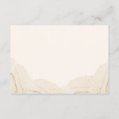 Rustieke perzik Waterverf Bloemen Details Informatiekaartje (Achterkant)