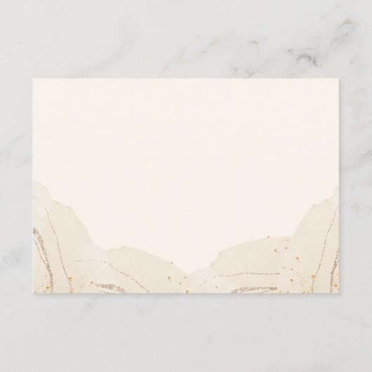 Rustieke perzik Waterverf Bloemen Details Informatiekaartje (Achterkant)