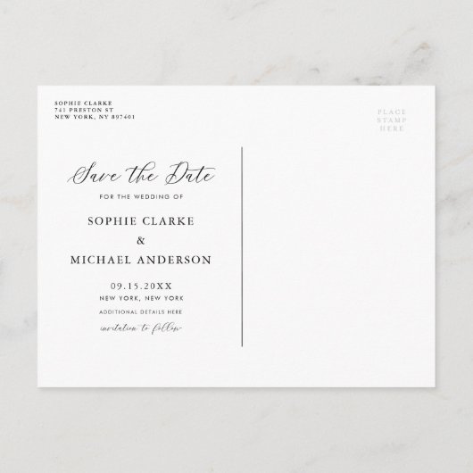 Rustieke Perzik Waterverf Hortensia's Save the Dat Aankondigingskaart (Achterkant)