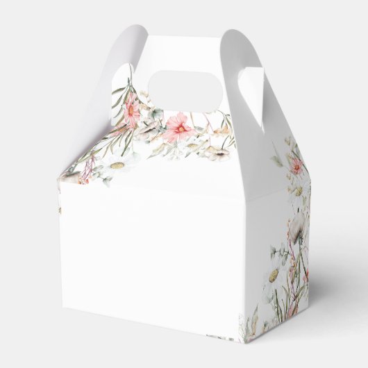 Rustieke perzik Wildbloemen Bedankdoosjes (Achterkant)