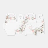 Rustieke perzik Wildbloemen Bedankdoosjes (Uitgevouwen)