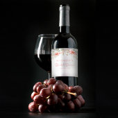 Rustieke perzik Wildbloemen Wijn Etiket