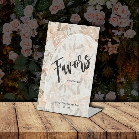 Rustieke perzikbloemen GUNS Vrijgezellenfeest Reclamebord Met Voetstuk