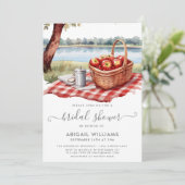 Rustieke Picknickpark Lake Apple Red Vrijgezellenf Kaart (Staand voorkant)