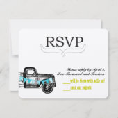 Rustieke Pickup Truck  Retro RSVP (Voorkant)