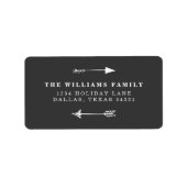 Rustieke pijl etiket (Voorkant)