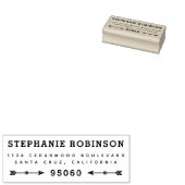  rustieke pijlen retour adres rubberstempel (Gestempeld)