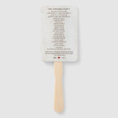 Rustieke Pijlen Rode Hart Trouwdag Handwaaier (Achterkant)