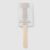 Rustieke Pijlen Rode Hart Trouwen Handwaaier (Achterkant)