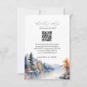 Rustieke Pijnbomen Avontuur Huwelijk RSVP Kaartje (Voorkant)