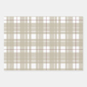 Rustieke pijnbomen en gepleegde kerst inpakpapier vel (Voorkant 2)