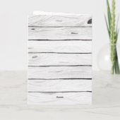 Rustieke pijnbomen Gelukkige Verjaardag Kaart (Achterkant)