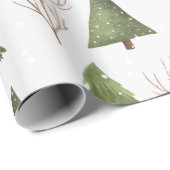 Rustieke pijnbomen in Natuur Cadeaupapier (Rol Hoek)