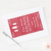 Rustieke Pine Christmas Holiday Wine Gift Label La (Envelop)