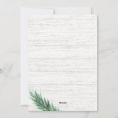 Rustieke Pine en Hout Fotocollage Kerstmis Feestdagenkaart (Achterkant)