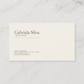 Rustieke Pine Forest Winter Woodland Visitekaartje (Achterkant)