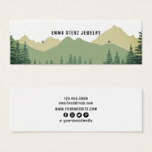 Rustieke Pine Mountain · Oorbel Hoops Studs Displa Mini Visitekaartjes (Voorkant /achterkant)