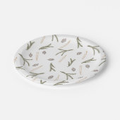 Rustieke Pine Pinecones Kaarsen Kerstfeest Papieren Bordje (Gekanteld)