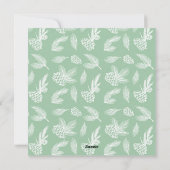 Rustieke Pine Tree Mint 3-foto collage begroeting Feestdagenkaart (Achterkant)