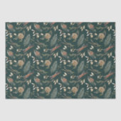 Rustieke Pinecone & Evergreen Kerstmispapier Tissuepapier (Voorkant)