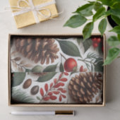 Rustieke Pinecone Kerstmis Tissuepapier (Geschenk)