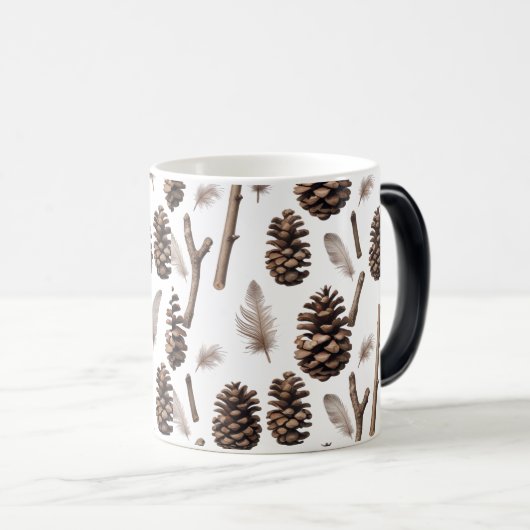 Rustieke Pinecone Kleur Morphing Mok – Boerderij (Voorkant rechts)