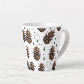Rustieke Pinecone Small Latte Mok | Woodland Holid (Rechterhoek)
