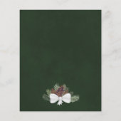 Rustieke Pinecones BUDGET Uitnodiging voor de brui (Achterkant)