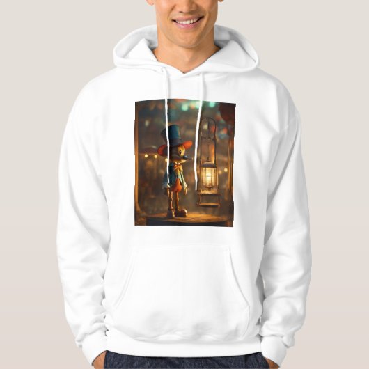 Rustieke Pinokkio in de Carnaval Night Hoodie (Voorkant)