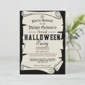  rustieke piraten halloween kostuum feest kaart (Staand voorkant)