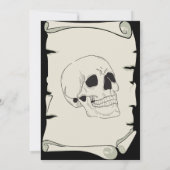  rustieke piraten halloween kostuum feest kaart (Achterkant)