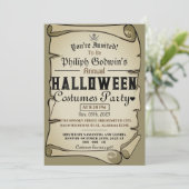  rustieke piraten halloween kostuum feest kaart (Staand voorkant)