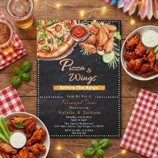 Rustieke Pizza & Wings Voor De Ringen Oefening Kaart