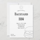 Rustieke Plaid Barbecue Uitnodiging (Voorkant)