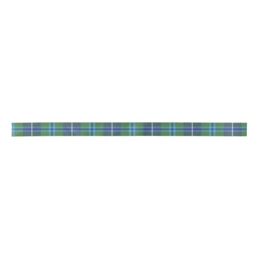 Rustieke Plaid Christmas Feestdagen Douglas Tartan Satijnen Lint (Voorkant)