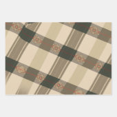 Rustieke Plaid Elegance: Folk Engels Design Inpakpapier Vel (Voorkant 3)