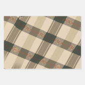 Rustieke Plaid Elegance: Folk Engels Design Inpakpapier Vel (Voorkant 2)