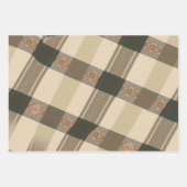 Rustieke Plaid Elegance: Folk Engels Design Inpakpapier Vel (Voorkant)