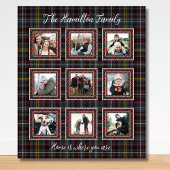 Rustieke Plaid Familie Fotocollage Deken