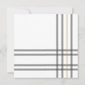 Rustieke Plaid Greenery Vakantiefoto Feestdagenkaart (Achterkant)