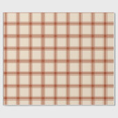 Rustieke Plaid Grid Naadloze Herfst Patroon Cadeaupapier (Vlak)
