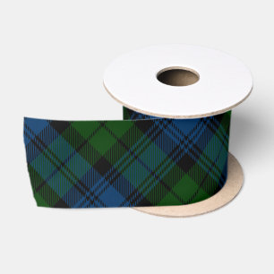 Rustieke Plaid Groen Campbell Militaire Tartan Satijnen Lint